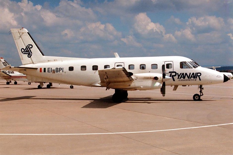 Un avion de Ryanair en 1988