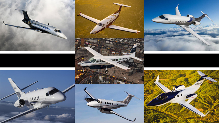 Liste des différents jets privés à la vente