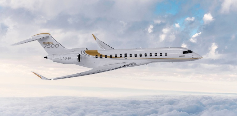 Bombarider vise dans l'avenir le marché du Moyen-Orient avec le Global 7500