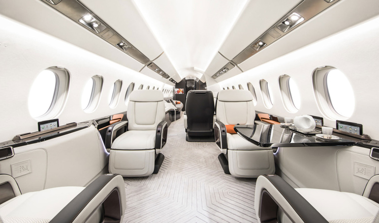 L'intérieur Design du Dassault Falcon 6X