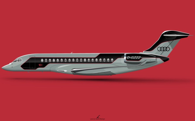 Une décoration possible du Dassault Falcon 10X