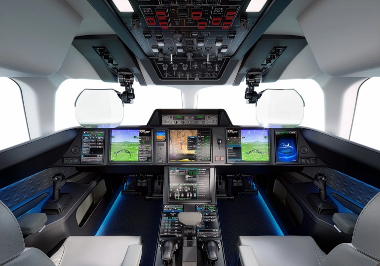 Cockpit Hi-Tech du Dassault Falcon 10X