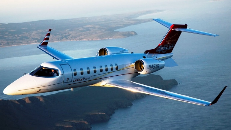 Photo du jet privé Learjet 45