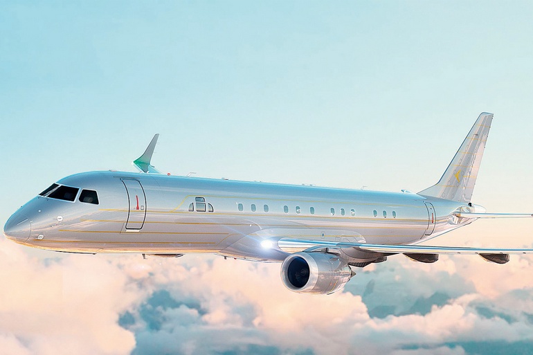 Photo de l'Embraer Lineage 1000E