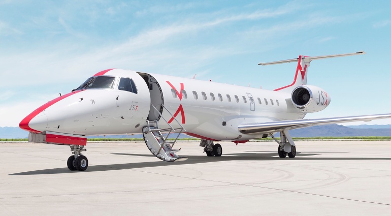 JSX utilise des avions Embraer 135 pour sa flotte de jets privé