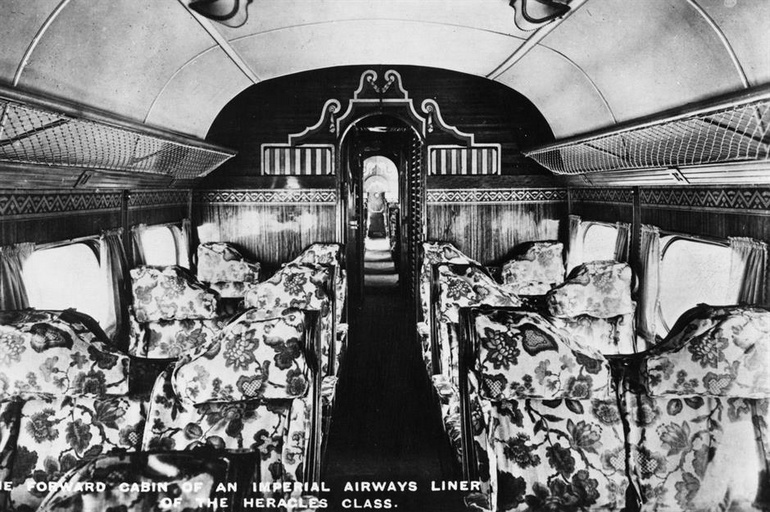 Une cabine de l'Imperial Airways en 1935