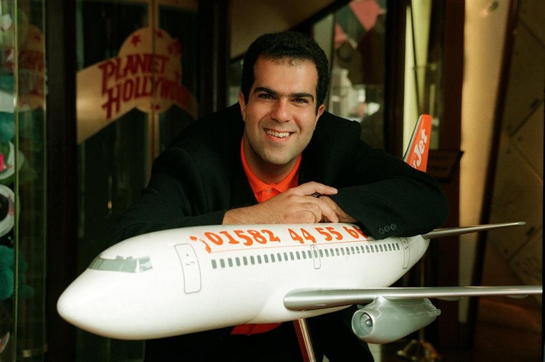 Stelios Haji-Ioannou, patron d'easyJet, en 1995