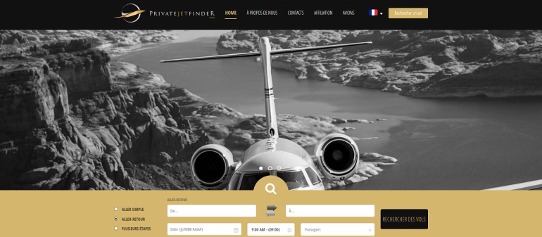 Avis et revue du site de location de jet privé et d'avions d'affaires Privatejetfinder.com